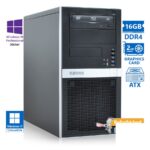 OEM Extra Tower Xeon E-2124(4-Cores)/16GB DDR4/500GB/Nvidia 2GB/DVD/10P Grade A+ Workstation Refurbi