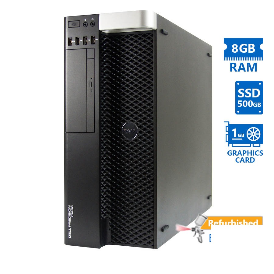 Dell Precision T3600 Tower Xeon E5-1603(4-Cores)/8GB DDR3/500GB SSD/Nvidia 1GB/DVD/7P Grade A+ Works Dell Precision T3600 Tower Xeon E5-1603(4-Cores)/8GB DDR3/500GB SSD/Nvidia 1GB/DVD/7P Grade A+ Works - Image 1